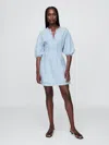 Gap Denim Split-neck Mini Dress