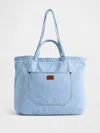 Gap Denim Tote Bag In Blue