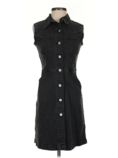 Pre-owned Gap Denim Vest In Black