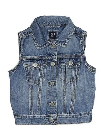 Pre-owned Gap Kids' Denim Vest In Blue