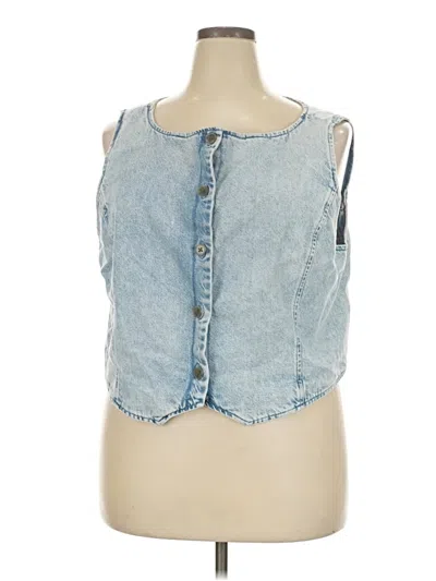 Pre-owned Gap Denim Vest In Blue