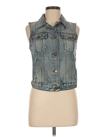 Pre-owned Gap Denim Vest In Blue
