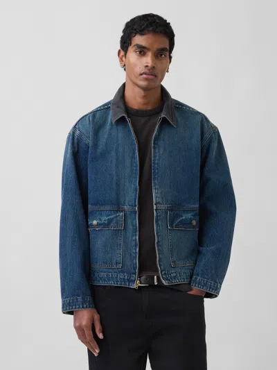 Gap Denim Workwear Jacket In Blue