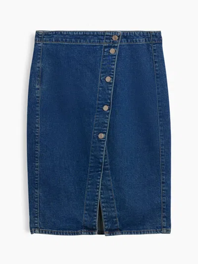 Gap Denim Wrap Skirt In Medium Wash