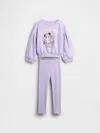 Gap × Disney Baby & Toddler Bubble Sweatshirt Set In Purple