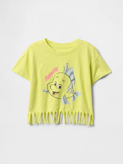 Gap × Disney Baby & Toddler Fringe T-shirt In Limon Yellow