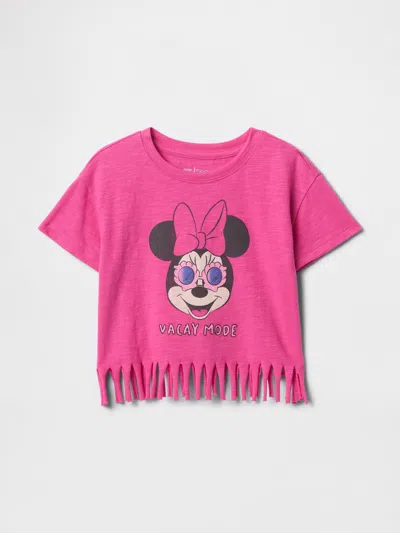 Gap × Disney Baby & Toddler Fringe T-shirt In Standout Pink