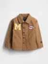 Gap × Disney Baby & Toddler Mickey Mouse Canvas Chore Jacket In Gold