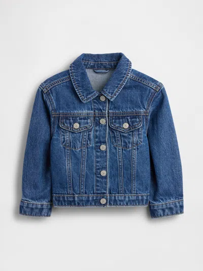 Gap × Disney Baby & Toddler Minnie Mouse Denim Jacket In Blue