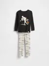 Gap × Disney Baby & Toddler Organic Brushed Cotton Halloween Pj Set In Black