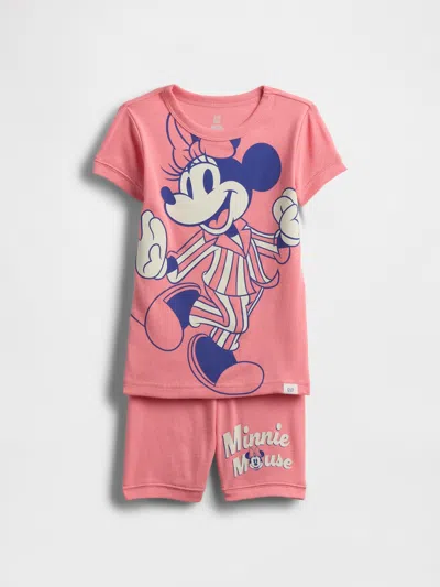 Gap × Disney Baby & Toddler Organic Brushed Cotton Pj Set In Pink