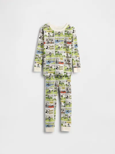Gap Kids'  × Disney Baby & Toddler Organic Brushed Cotton Pj Set In Multi