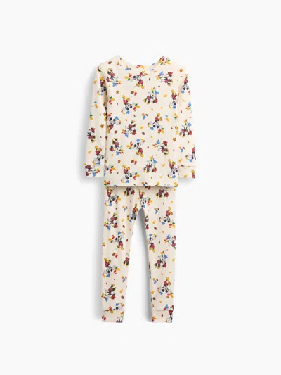 Gap × Disney Baby & Toddler Organic Brushed Cotton Pj Set In Neutral