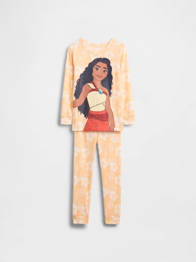 Gap × Disney Baby & Toddler Organic Brushed Cotton Pj Set In Orange