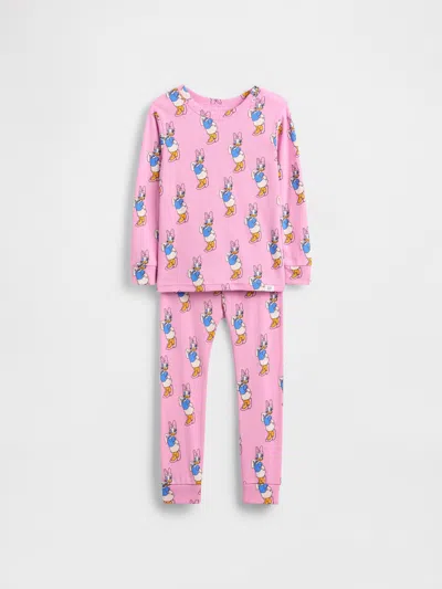 Gap × Disney Baby & Toddler Organic Brushed Cotton Pj Set In Pink