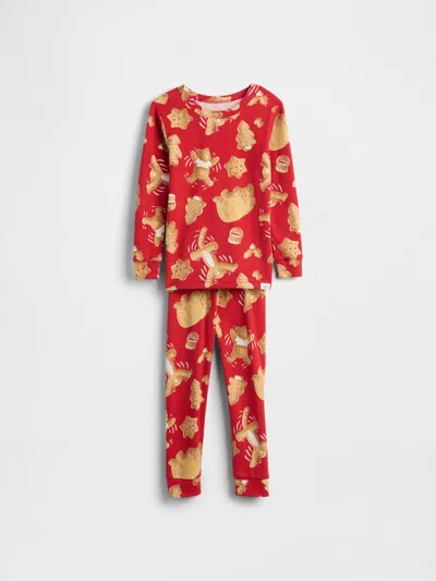 Gap Kids'  × Disney Baby & Toddler Organic Brushed Cotton Pj Set In Red