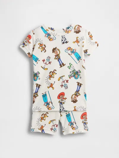Gap Kids'  × Disney Baby & Toddler Organic Brushed Cotton Pj Set In White