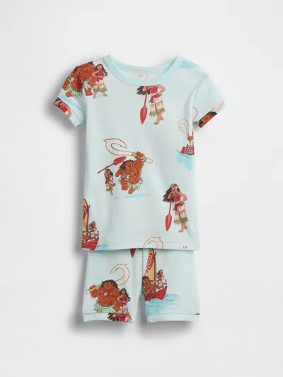 Gap Kids'  × Disney Baby & Toddler Organic Brushed Cotton Pj Short Set In Blue