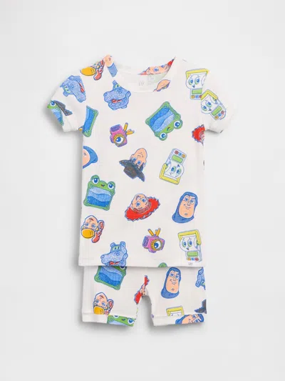 Gap Kids'  × Disney Baby & Toddler Organic Brushed Cotton Pj Short Set In Multi