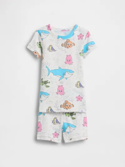 Gap Kids'  × Disney Baby & Toddler Organic Brushed Cotton Pj Short Set In White