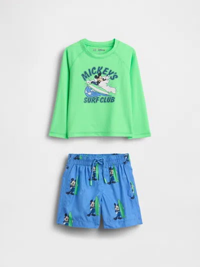 Gap × Disney Baby & Toddler Rash Guard Swim Set In Multi