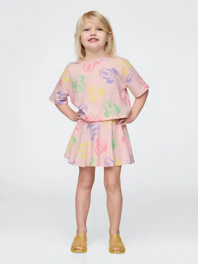 Gap × Disney Baby & Toddler Skort Outfit Set In Misty Rose Pink