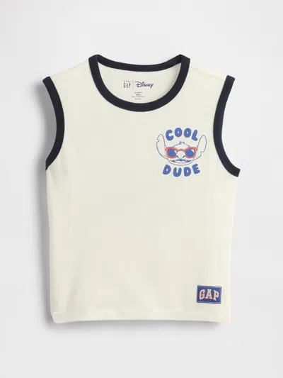 Gap × Disney Baby & Toddler Stitch Tank Top In Off White