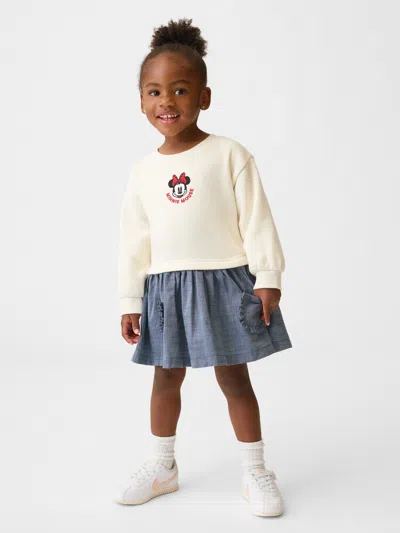 Gap × Disney Baby & Toddler Sweatshirt Dress In Blue