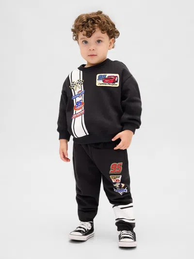 Gap × Disney Baby & Toddler Vintagesoft Cars Sweat Set In Black