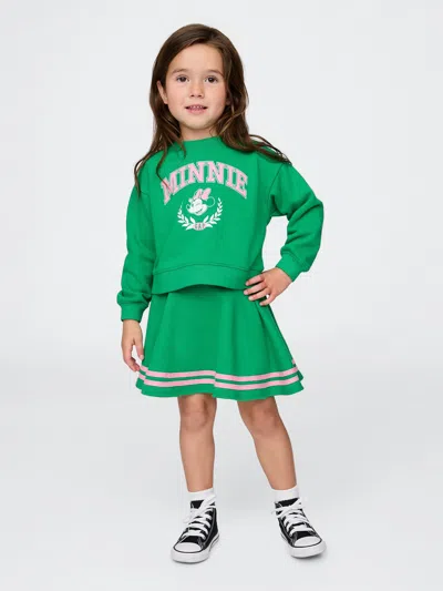 Gap × Disney Baby & Toddler Vintagesoft Skort Set In Green
