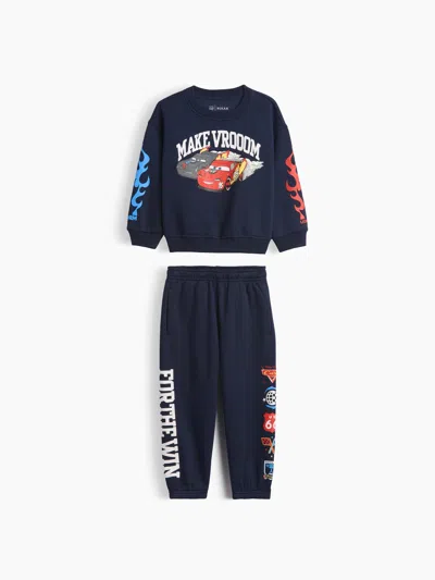 Gap × Disney Baby & Toddler Vintagesoft Sweat Set In Blue