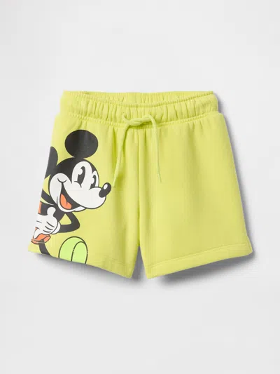 Gap Kids'  × Disney Baby & Toddler Vintagesoft Sweat Shorts In Limon Yellow