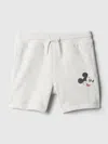 Gap × Disney Baby & Toddler Vintagesoft Sweat Shorts In Pale Heather Grey