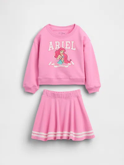 Gap × Disney Baby & Toddler Vintagesoft Terry Skort Outfit Set In Pink