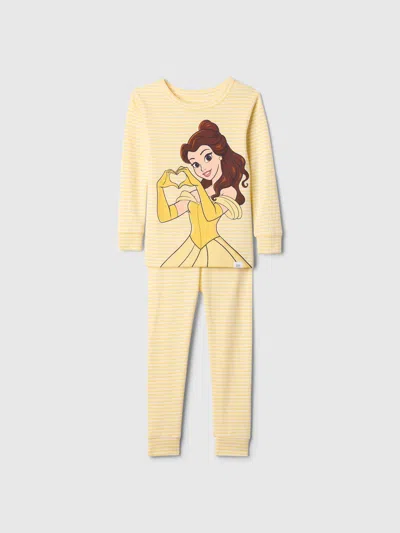 Gap Kids'  × Disney Baby Organic Brushed Cotton Princess Pj Set In Belle