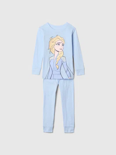 Gap Kids'  × Disney Baby Organic Brushed Cotton Princess Pj Set In Elsa