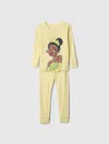 Gap × Disney Baby Organic Brushed Cotton Princess Pj Set In Tiana