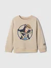 Gap × Disney Baby & Toddler Vintagesoft Sweatshirt In Bedrock Beige