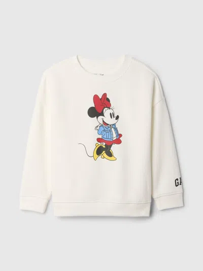 Gap × Disney Baby Vintagesoft Minnie Mouse Sweatshirt In Off White