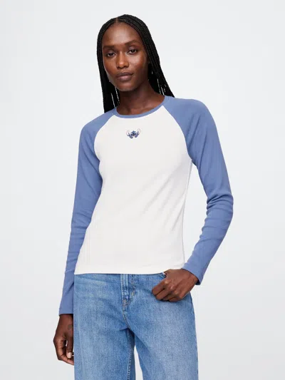 Gap × Disney Modern Raglan T-shirt In Bainbridge Blue