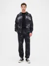 Gap × Disney Tim Burton's The Nightmare Before Christmas Heavyweight Skull Baggy Joggers In Black