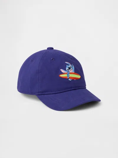 Gap Babies'  × Disney Toddler Lilo & Stitch Baseball Hat In Spectrum Blue