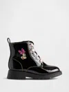 Gap × Disney Toddler Minnie Mouse Lace-up Boots In Black