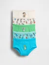 Gap × Disney Toddler Organic Stretch Cotton Briefs (5-pack) In Blue