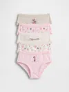 Gap × Disney Toddler Organic Stretch Cotton Briefs (5-pack) In Multi