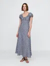 Gap × Dôen 100% Linen Gingham Maxi Dress