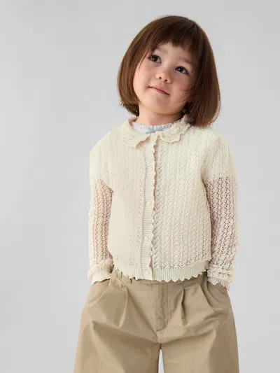 Gap × Dôen Baby Linen-blend Cardigan In Neutral