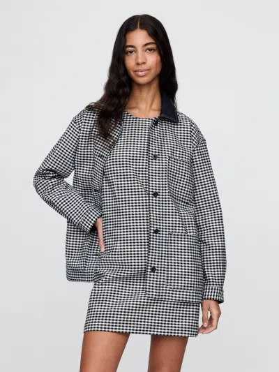 Gap × Dôen Gingham Denim Jacket In Black
