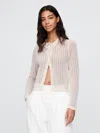 Gap × Dôen Linen-blend Pointelle Cardigan