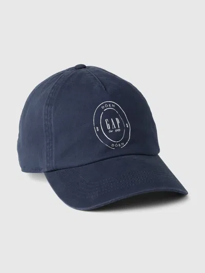 Gap × Dôen Organic Cotton Baseball Hat In Navy Blue